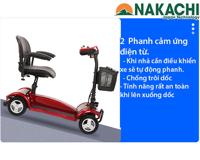 Chế đột ự thắng án toàn  Xe Điện 4 Bánh Nakachi NC-X01